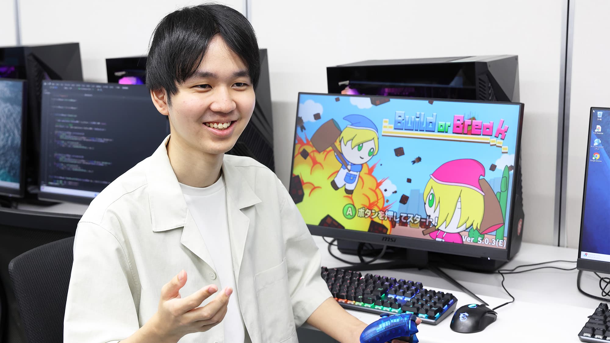 内定者インタビュー ゲーム学科 菊池さん