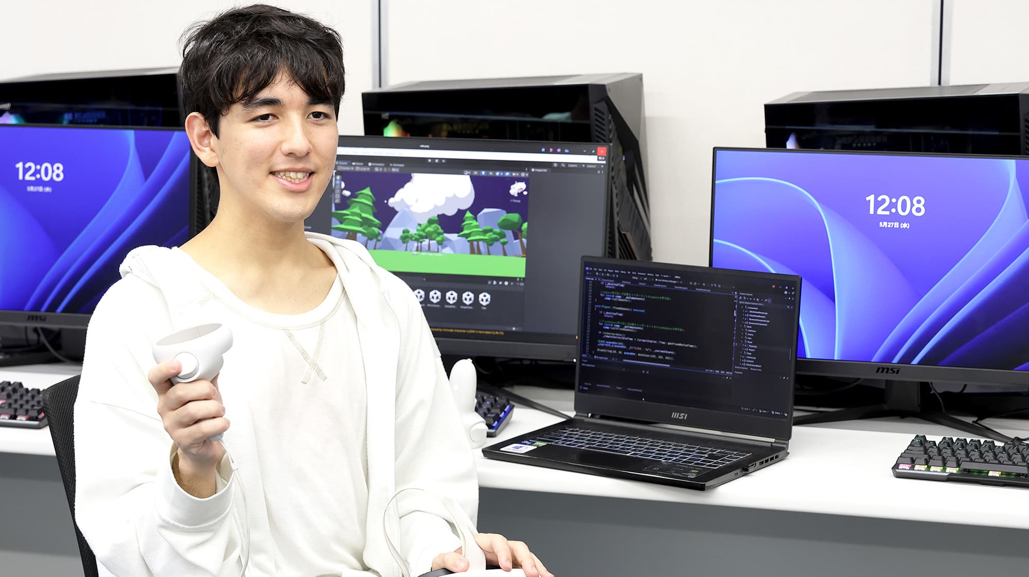 内定者インタビュー ゲーム学科 本間さん