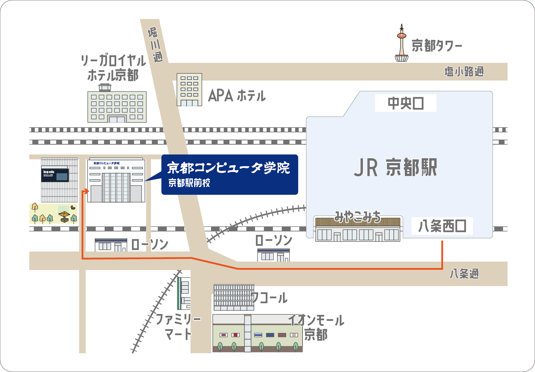 京都コンピュータ学院　京都駅前校