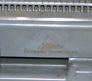 Tiger calculator made in 1960