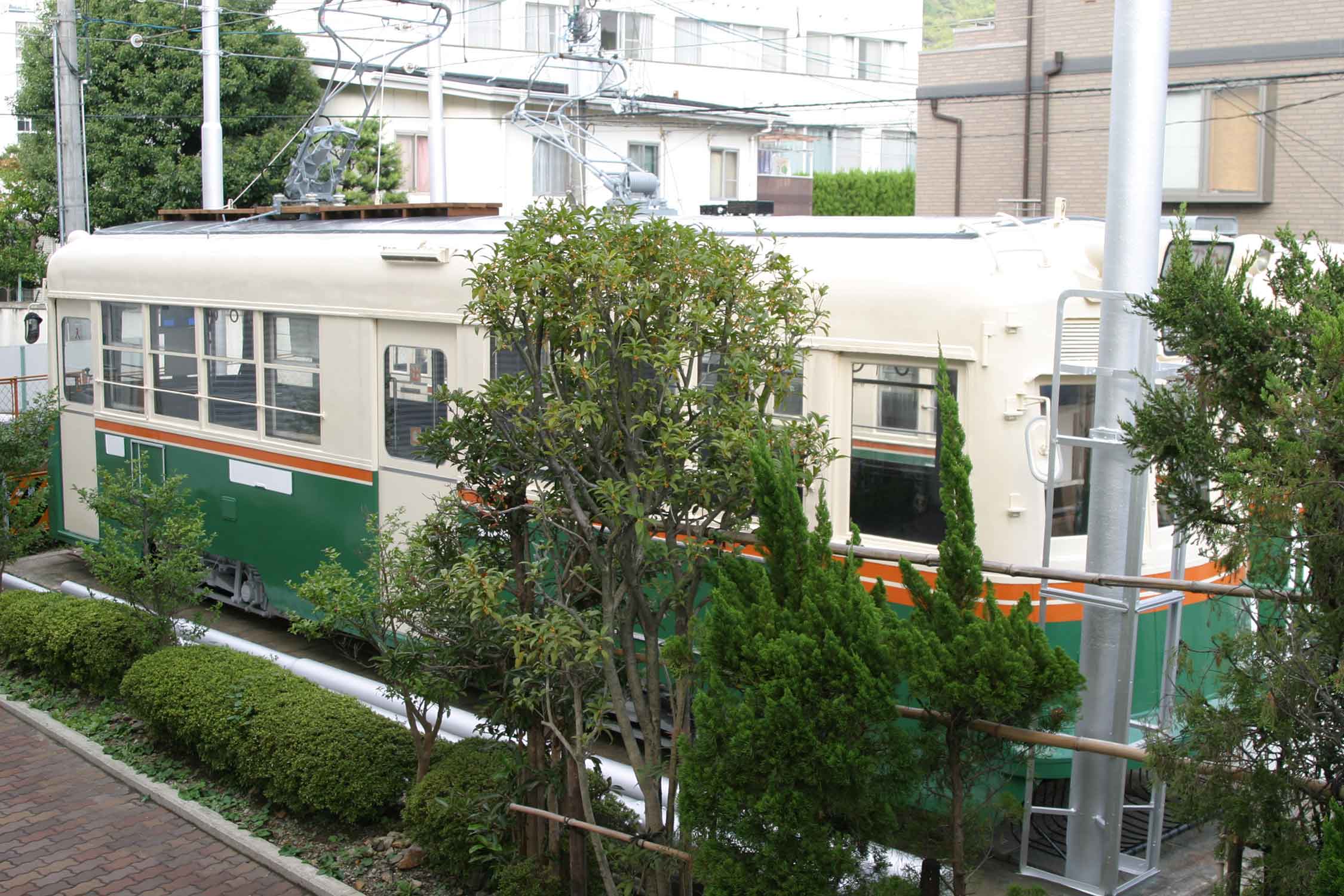 白河校設置京都市電車体