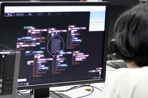 はじめてのプログラミング講座 ゲームを作ろう！ 自分で制作したゲームを楽しみました