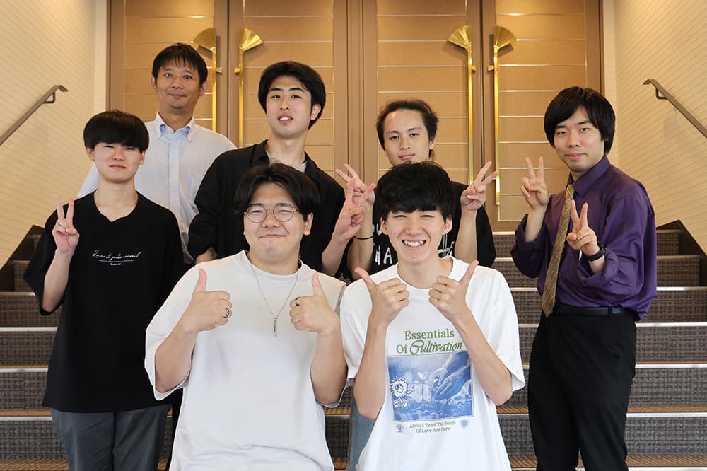 ミニッツゲームコンテストで優秀賞を受賞したチームドリーのみなさん
