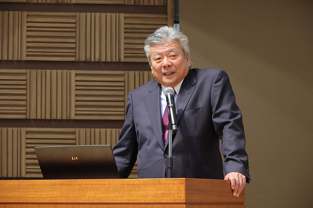 長谷川KCGI・KCG総長のあいさつでは,今後の展開へのわくわく感が伝わりました