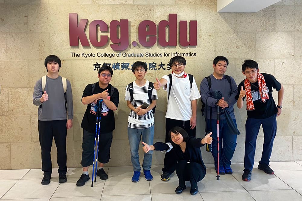 普段はなかなか訪れる機会のないKCGI。大学院の雰囲気を感じることができたかな？